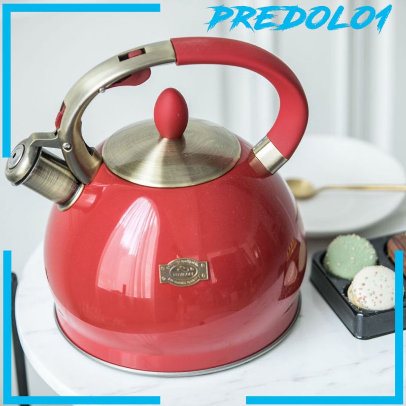 [PREDOLO1] Stainless Steel Whistling Tea Kettle Hiking Cookware Teapot