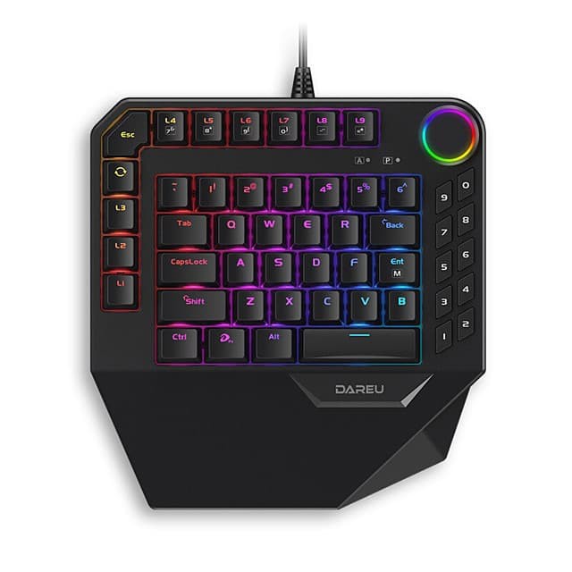 Dareu EK828 / EK-828 One Handed RGB Backlit Mechanical Gaming Keyboard