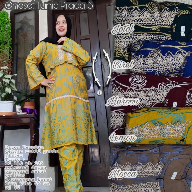 set hijab / piyama wanita muslim dewasa