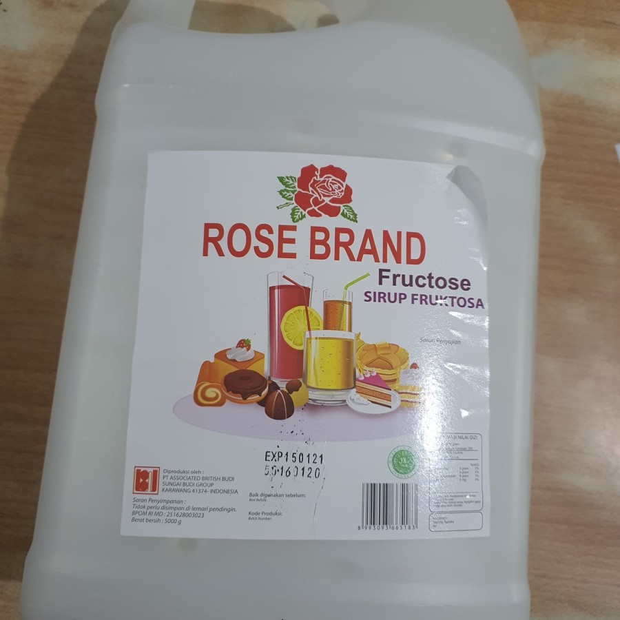 

Rose brand Fructose Fruktose 5 kg derigen / Gula cair simple syrup