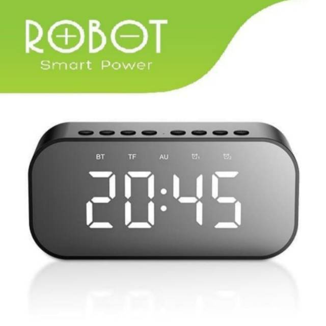 Robot RB550 Bluetooth Speaker 5.0 With LED Display and Alarm CLock Speaker Bluetooth Robot RB-550