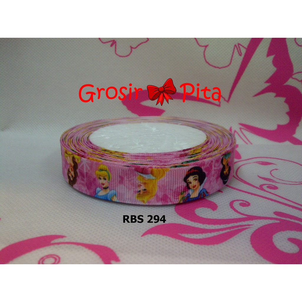 

(25 yard) Pita Grosgrain Motif Princes RBS 294 | Toko Bahan Craft | Grosir Pita