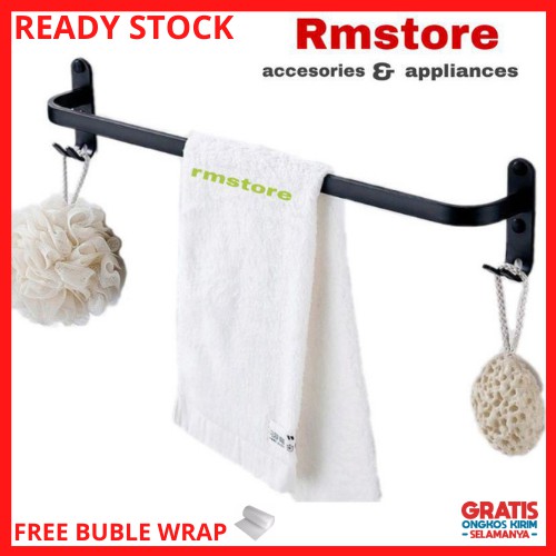 Jemuran Dinding Besi / Gantungan Handuk Kamar Mandi / Gantungan Baju Kamar Mandi / Cantolan Handuk K