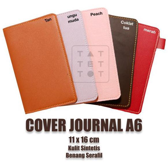 

cover kulit journal A6 notebook jurnal sampul agenda kreasi lokal - A6, peach Kode 519
