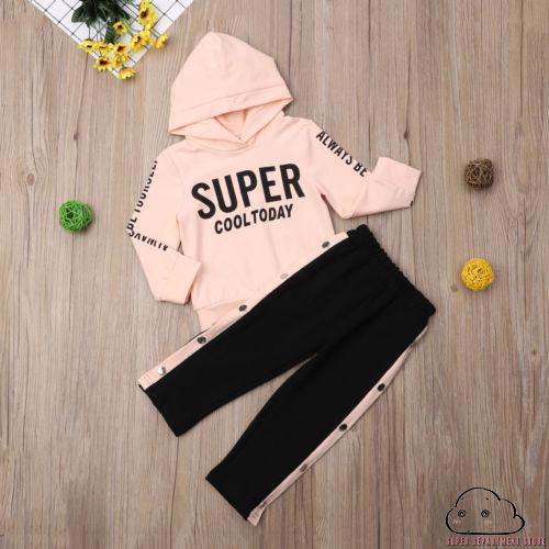 Setelan Sweater Kaos  Hoodie  Lengan Panjang Celana untuk 