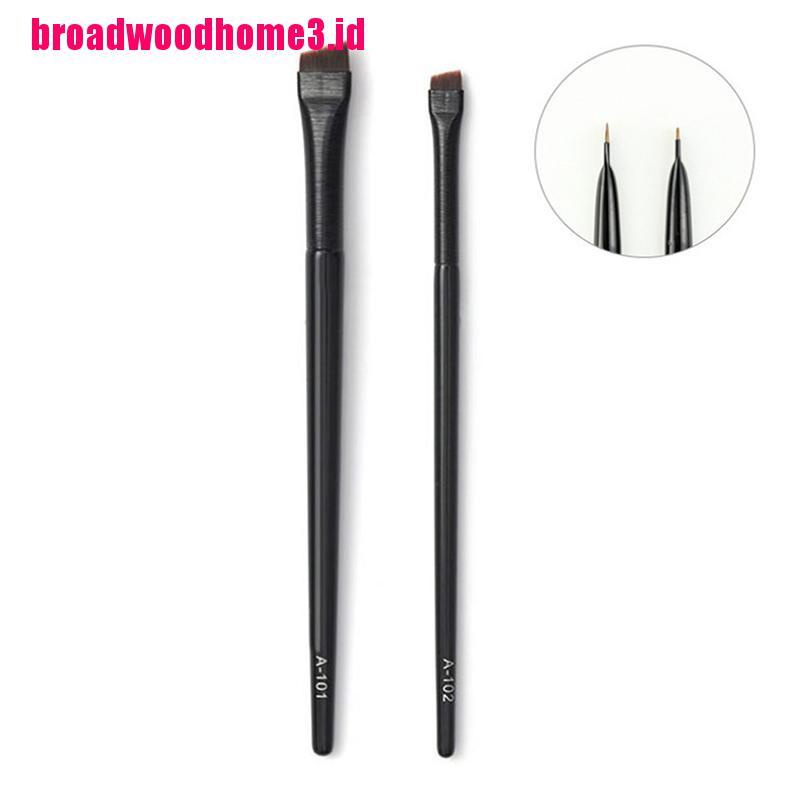 Brush Kosmetik / MakeUp Angled Sharp Bulu Sintetis Untuk Alis, Eyeliner