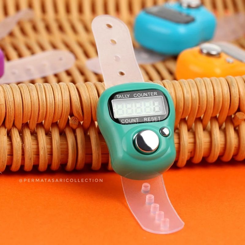 Tasbih Alat Hitung Digital Tally Counter Mini Tasbeh Model Cincin Jari