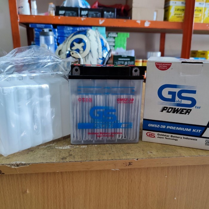 Aki motor Yamaha Mio Sporty +Mio Smile GM5Z -3B kit accu basah ORIGINAL Original