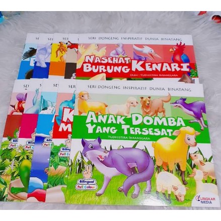 Buku Cerita Anak Bergambar Seri Dongeng Inspiratif Bilingual 2 Bahasa