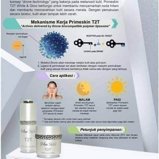 T2t cream+serum 1 set 100%original produk herbal dari hwi