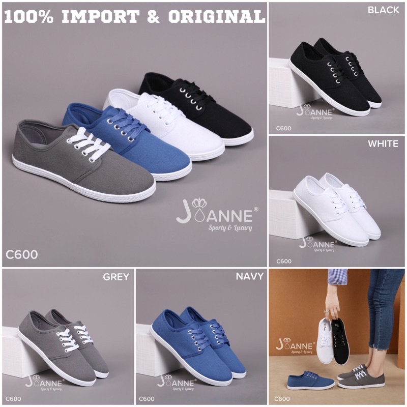 SALE! [ORIGINAL] JOANNE Casual Flyknit Flat Shoes Sepatu Wanita #C600