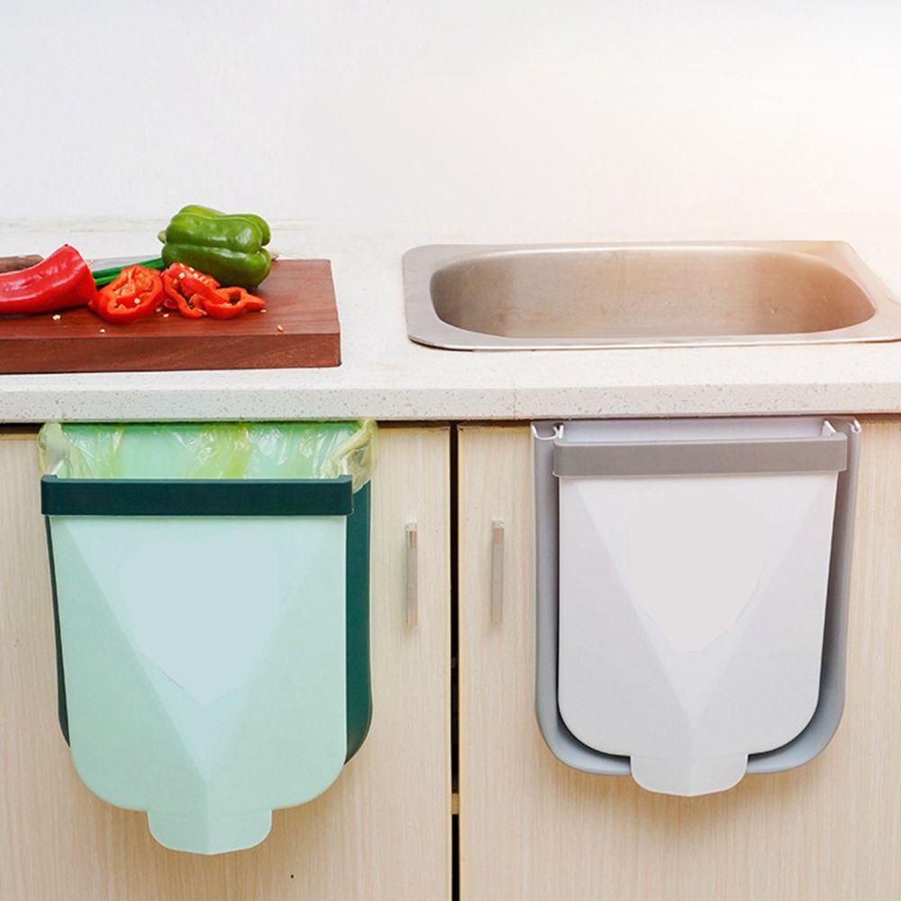 [Elegan] Tempat Sampah Lipat Hemat Ruang Warna Random Bahan PP Berkualitas Dapat Dilipat Untuk Dapur, Kamar Mandi Trash Bin