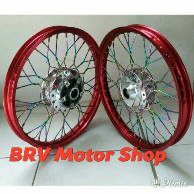 Paketan Velg Jari Jari Vixion Old - Vixion New - Vixion Nvl Siap Pasang Velg Ring 17