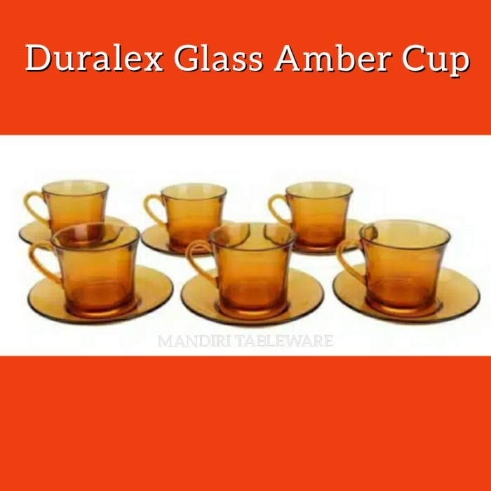 GELAS DURALEX / Duralex Glass Amber Cup BEST SELLER