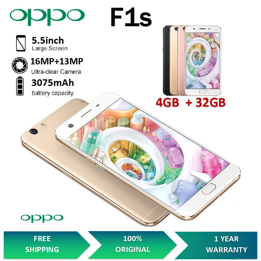 COD Oppo F1S RAM (4GB+32GB) RAM (4GB+64GB) 4G LTE