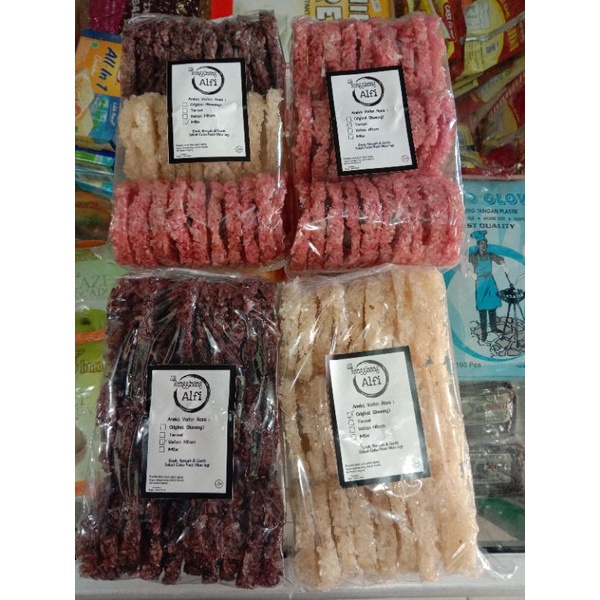 

rengginang mentah ready varian : ORI, ketan hitam, terasi dan mix