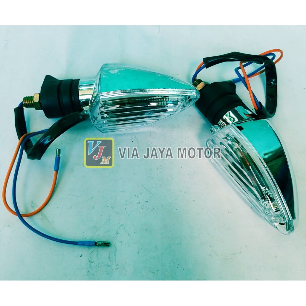 VJM LAMPU SEN SEIN RITING STANDAR ORIGINAL VIXION VIXION NEW R15 NVL CROOM MODEL STANDAR ORI 1 SET