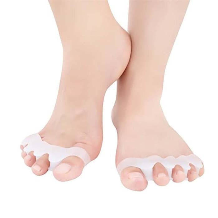 Insoles Silikon Pemisah 5 Jari Kaki Silicone Terapi Bunion Hallux Valg