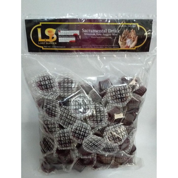 

(BISA COD) Anggur Perjamuan Cup Last Supper (isi 100pcs)