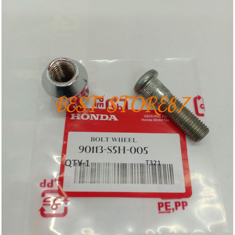 BAUT RODA + MUR RECING / BOLT WHEEL HONDA JAZZ CIVIC CRV HRV DLL ASLI
