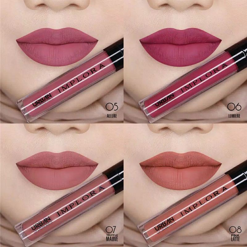 IMPLORA Urban Lip Cream Matte READY LENGKAP NO. 1 - 12