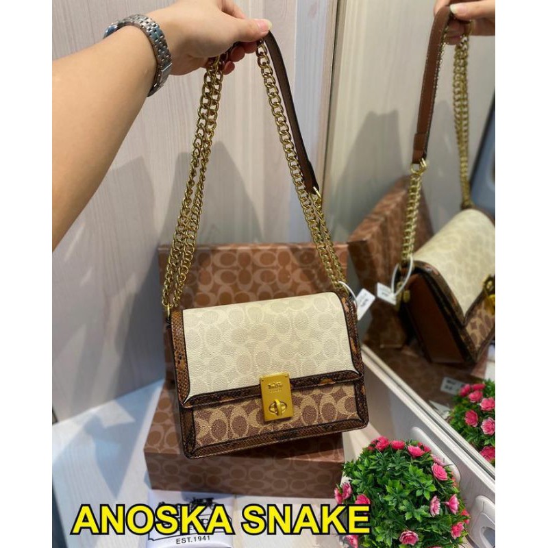 Tas Wanita 10000% IMPORT COACH ANOSKA+BOX