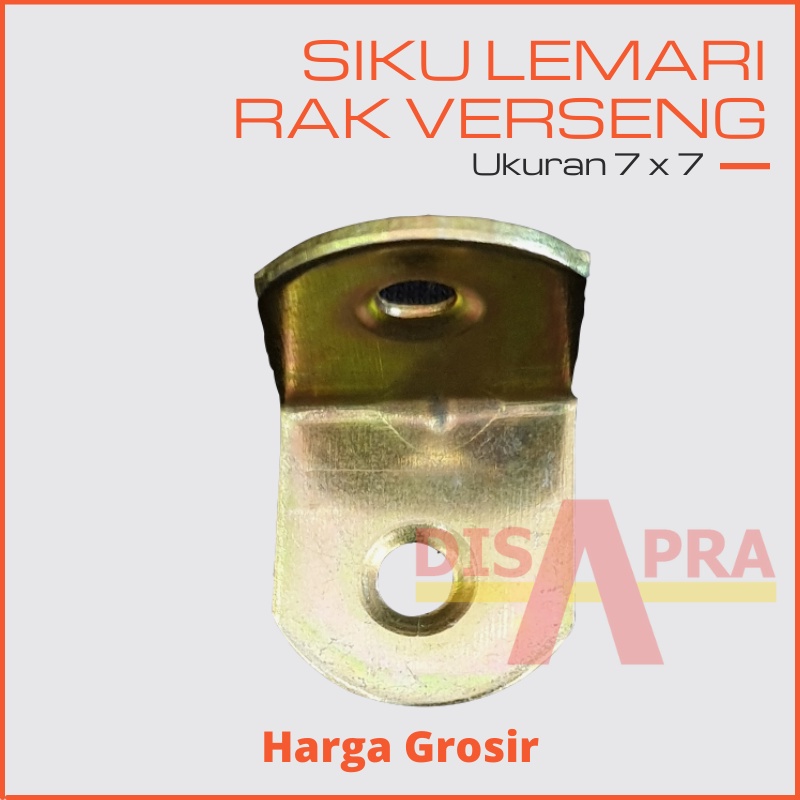 Siku 7 X 7 Plat L Siku Besi Lemari Rak Verseng Kuningan Brass