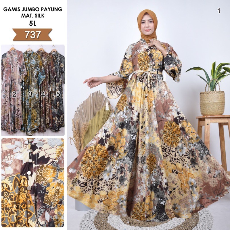 GAMIS LUNA MAYA TERBARU BISA DIPAKAI UKURAN JUMBO BAHAN DIOR SILK DINGIN DAN LEMBUT