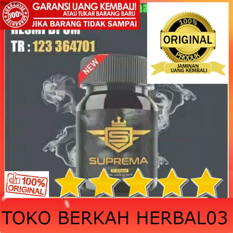 100% ASLI Eceran Suprema Asli Original Obat Pembesar Penis Kelamin Vital Kuat Sex Pria Tahan Lama Pe