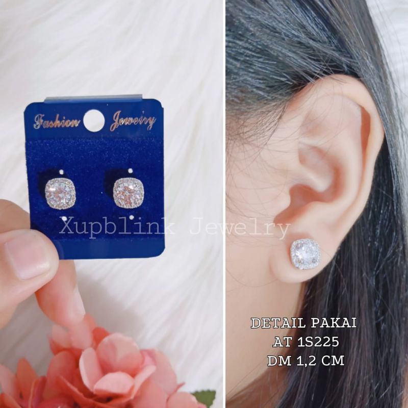 Anting Titanium Permata Wanita Fashion Super Mewah 2