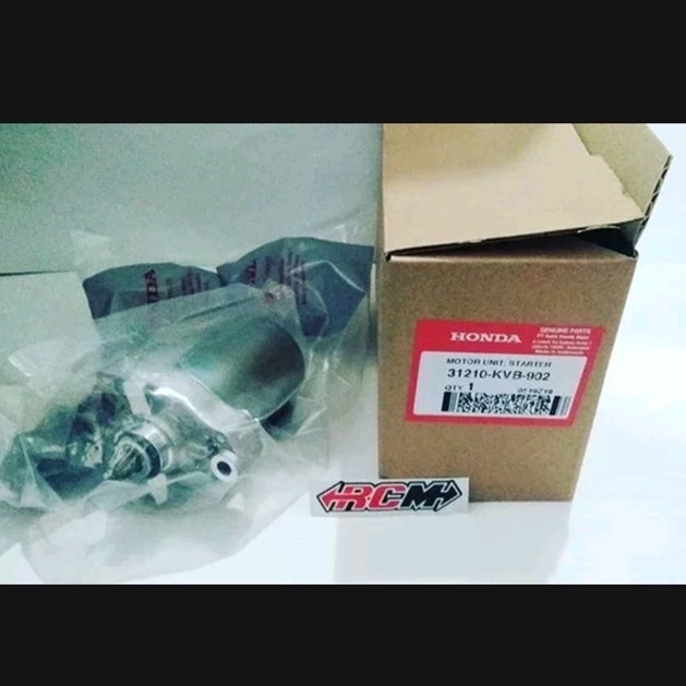 DINAMO STATER MOTOR UNIT STATER BEAT SPACY SCOOPY VARIO 110 KARBU FI ORI ORIGINAL AHM HONDA ASLI 31210-KVB-902