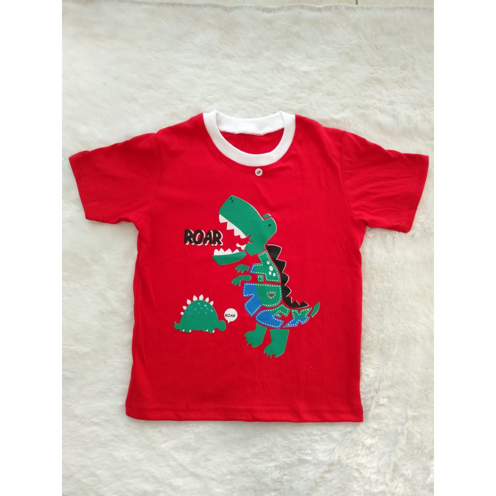 kaos anak motif karakter ukuran L usia  3-4 tahun-7