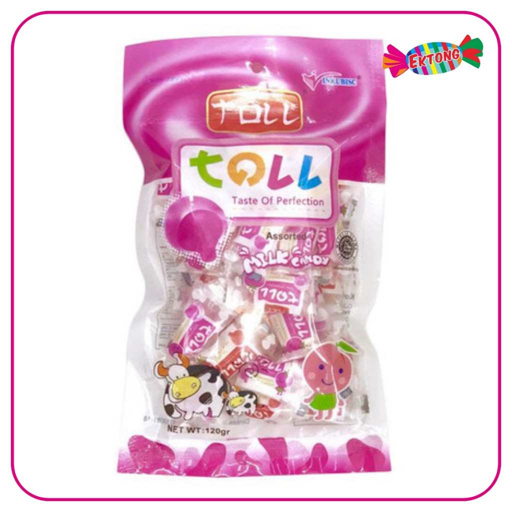 

TOLL CANDY / PERMEN SUSU ( TALAS / ORANGE / STRAWBERY / MIX ) 120GR