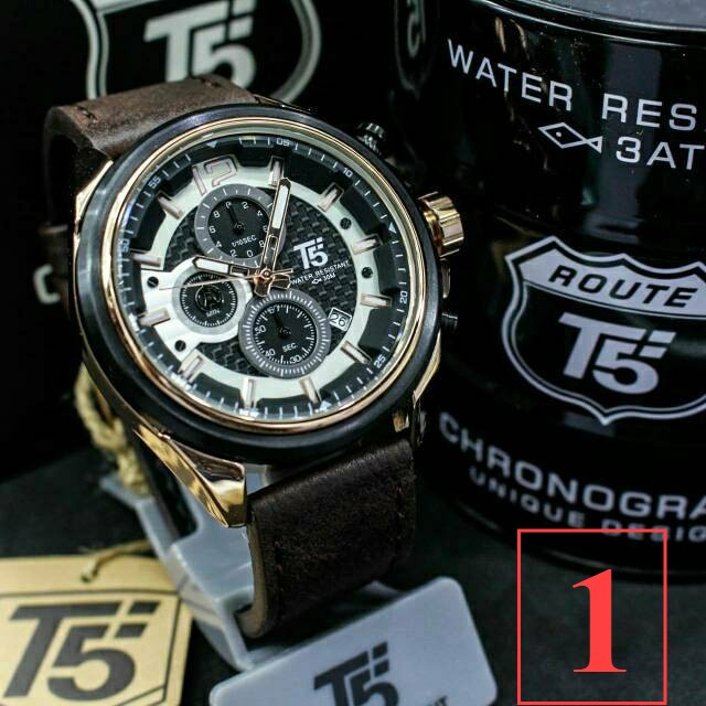 Jam Tangan Pria T5 H3704 T5 H 3704 original chronograph bergaransi free tin box