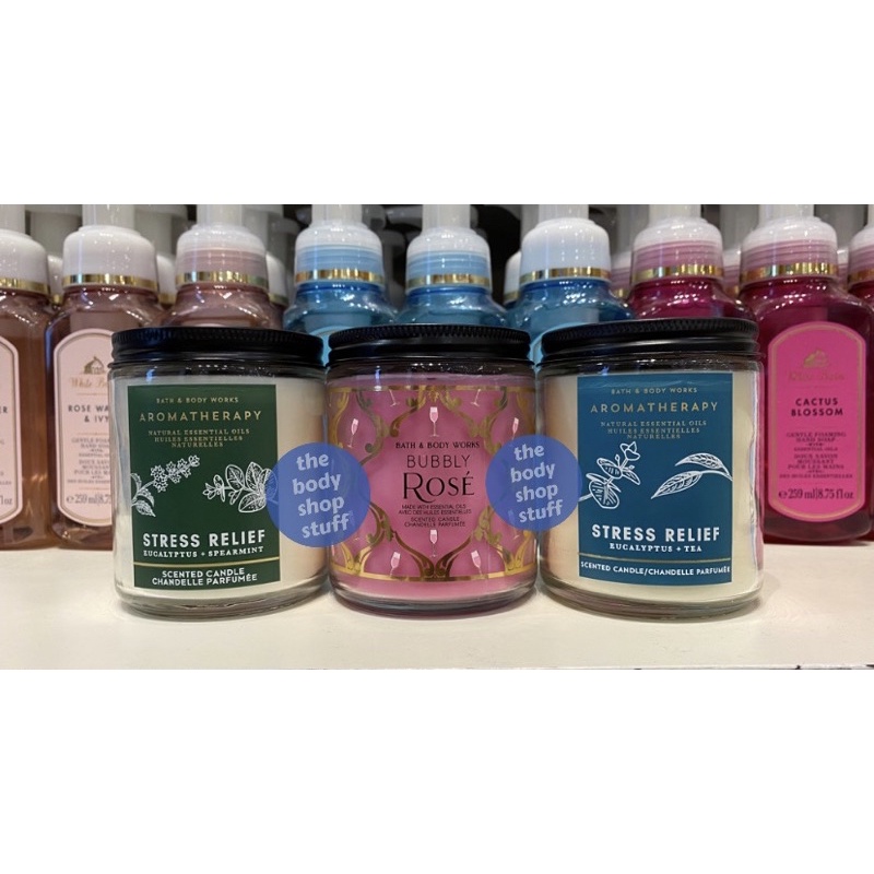 Bath Body Works Medium Wick Candle 1 Wick Candle Into the Night Eucalyptus Tea Mahogany Apple