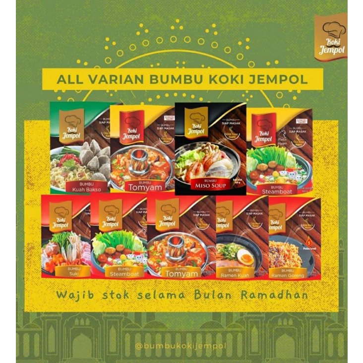 

Koki Jempol Bumbu Steamboat/Tomyam/Suki/Ramen Kuah/Miso Soup/Bakso/Seblak