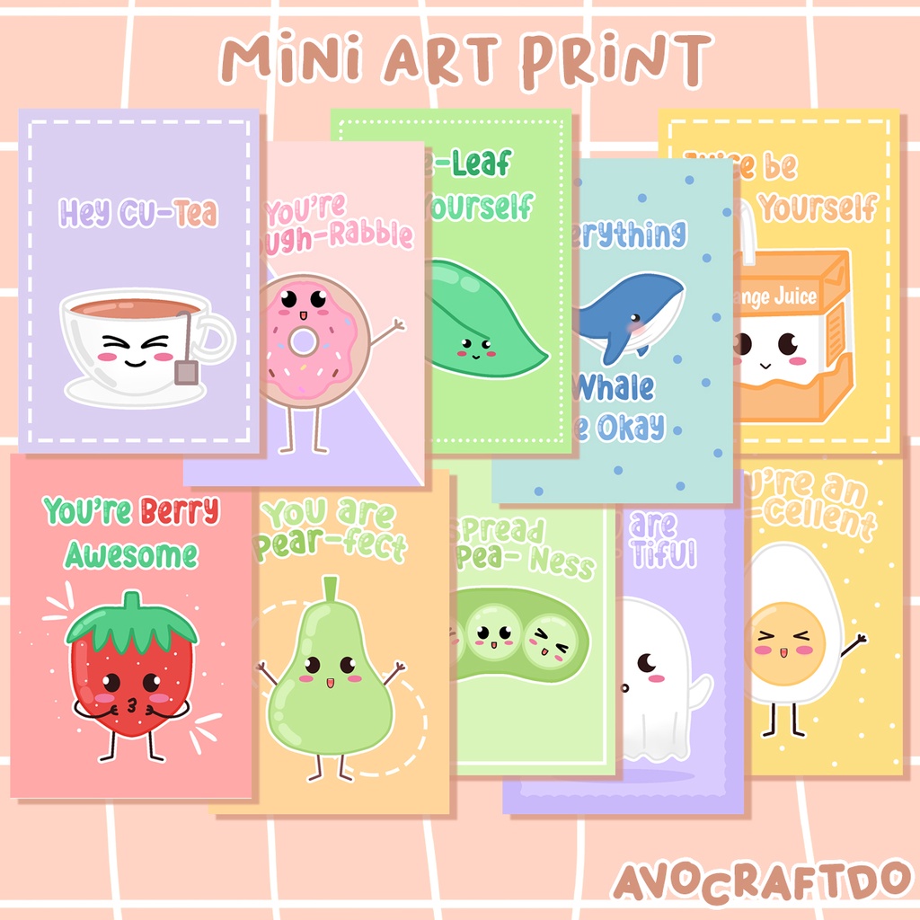 [ AVOCRAFTDO ] 1pcs Art Print / Art Card 7 x 10 cm