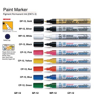 

Snowman Paint Marker 2.5 mm CP-12/ATKProject