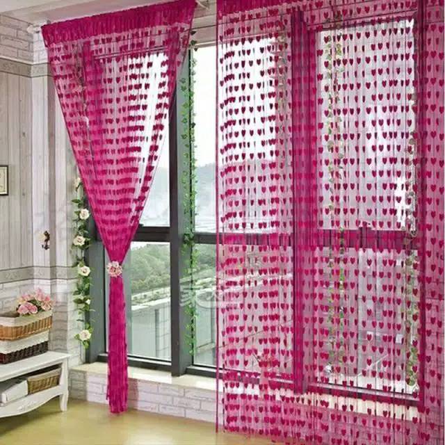 Ready Bandung Tirai Benang , Tirai Love Benang , Tirai Jendela Benang