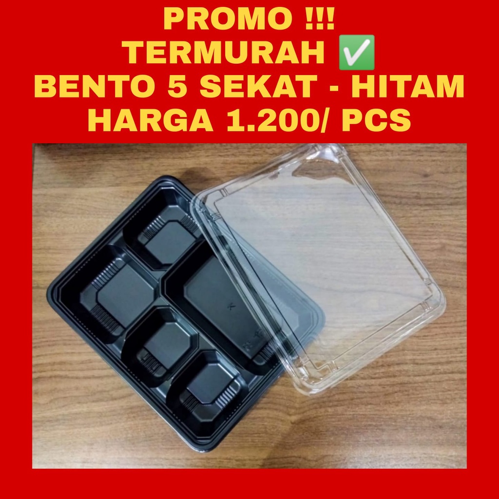 Mika Bento Sekat 5 / Tray Bento / Lunch Box / Kotak Bento 5 Sekat