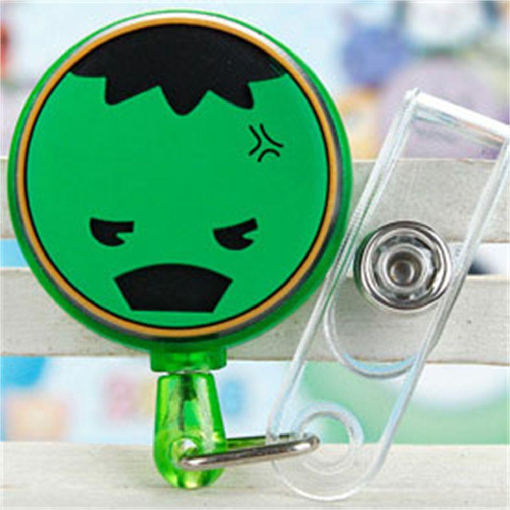 [Elegan] Kartun Badge Holder Kartu Kerja Kartu Nama Badge Holder Klip ID Card Perawat Dokter Nama Card Holder Spider-Man