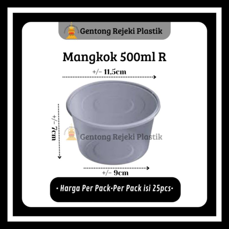 Thinwall 500 Ml Round bowl / Thinwall Mangkok 500ml