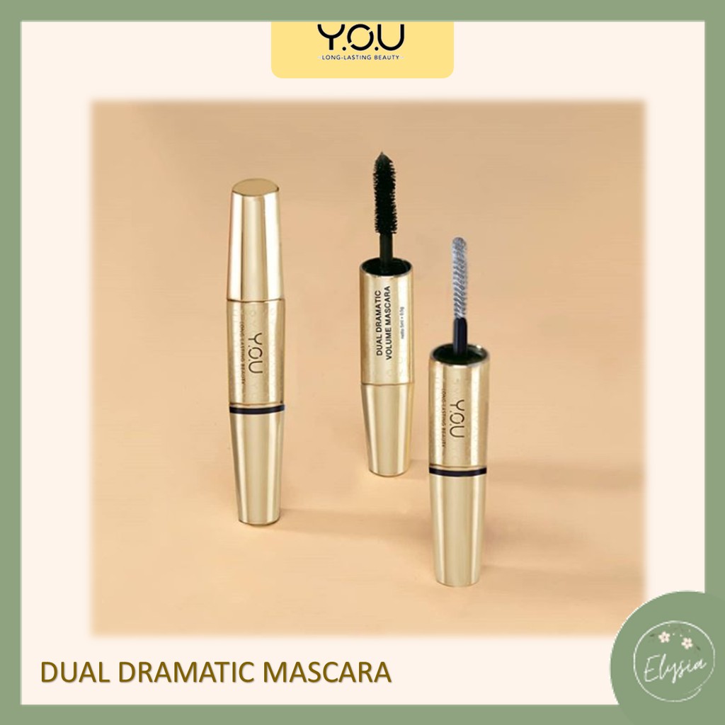 YOU Dual Dramatic Mascara Maskara Bulu Pelentik Bulu Mata