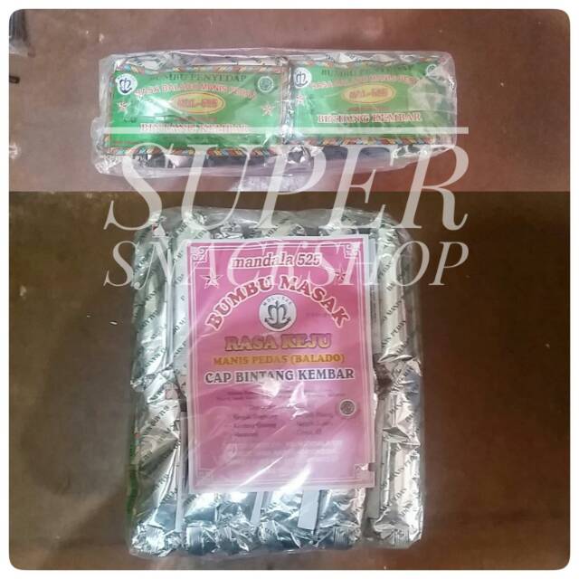 

MANDALA/BINTANG KEMBAR KEJU MANIS PEDAS BALADO 250 GR (3 KG)