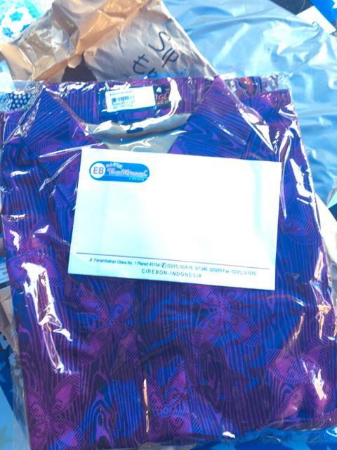 Eb Tradisional Kemeja Batik Lengan Panjang Motif Batik Rumput Bahan Semi Sutra