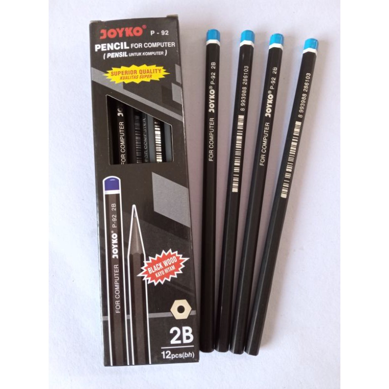 

pensil joyko 2B p-92 kayu hitam