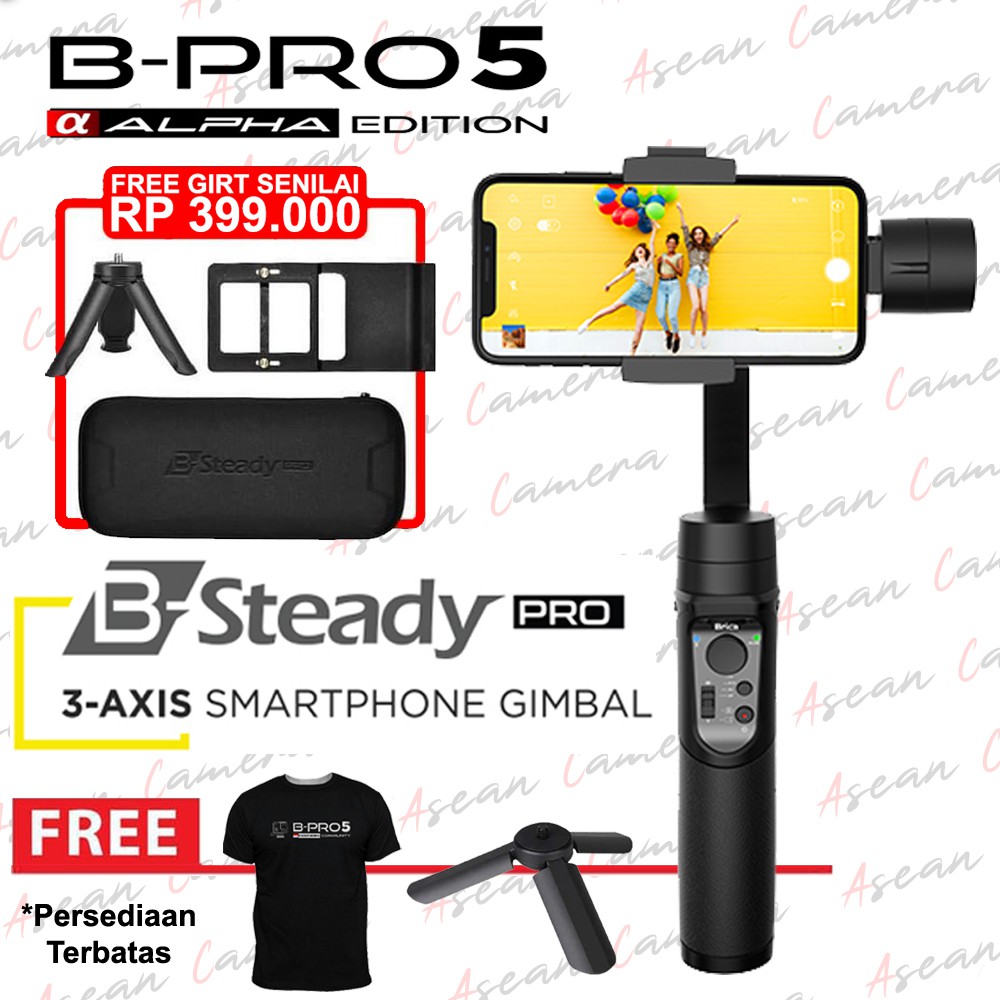Brica B-Steady Steady PRO 3-Axis Gimbal Stabilizer hp Smartphone
