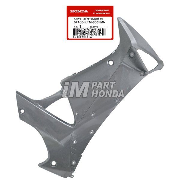 Cover Sayap Dalam Kanan Supra X 125 Lama 2005 2006 Grey Abu Abu 64400-KTM-850FMN