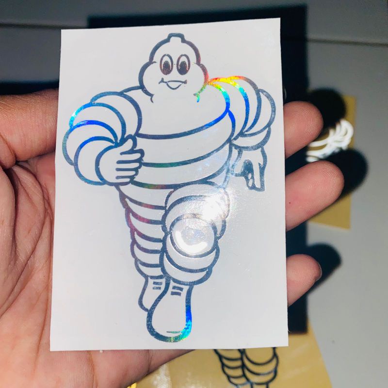 Michelin Sticker cutting logo buat motor bahan bagus murah