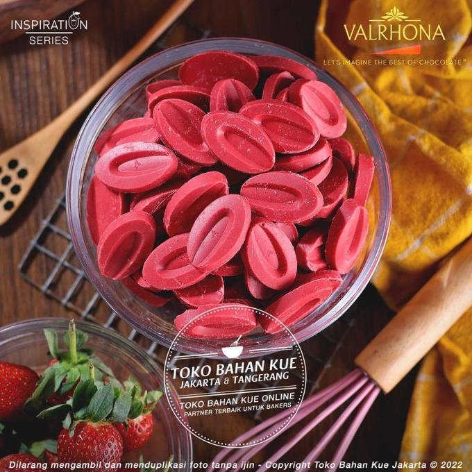 

Valrhona Inspiration Chocolate Couverture Fraise STRAWBERRY 500gr ---NEW---